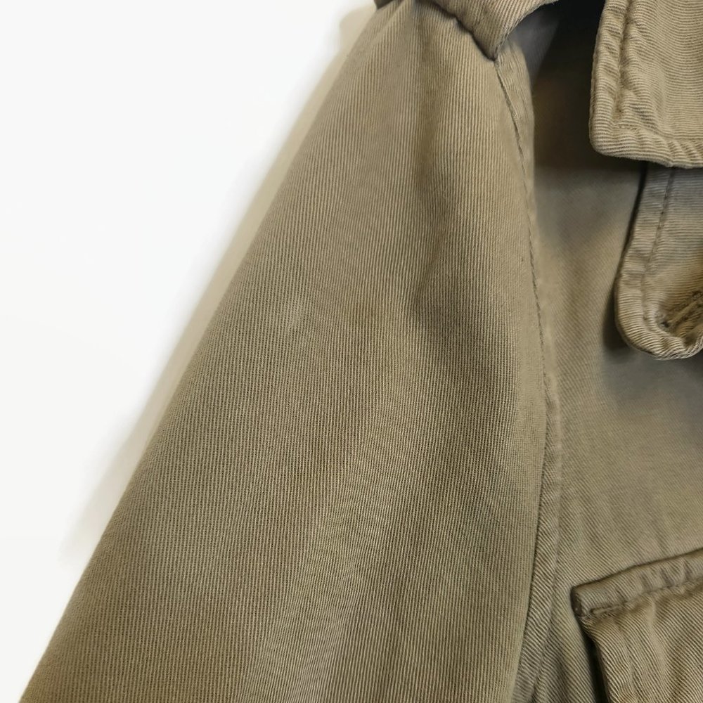 New Haven Supply Chino Jacket XS Tan Twill Cargo Pockets Cinch Waist - Picture 9 of 13